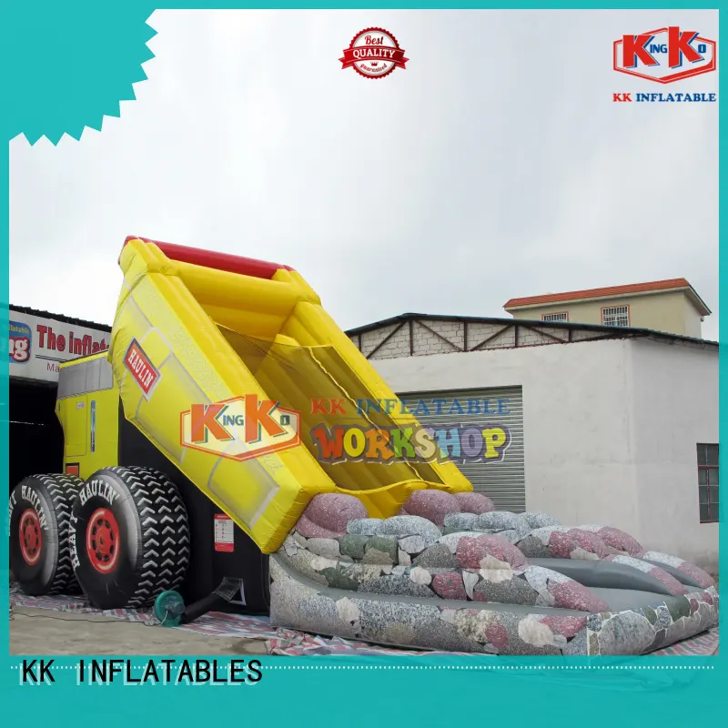KK INFLATABLE heavy duty blow up water slide colorful for exhibition 1