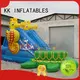 KK INFLATABLE fire truck shape inflatable slide colorful for playground 1