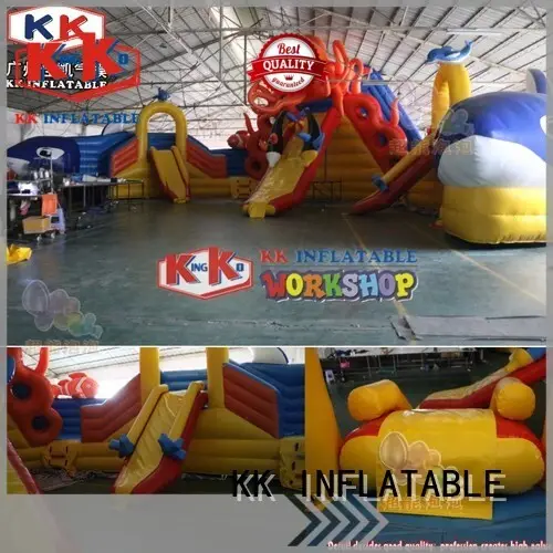 KK INFLATABLE blue inflatable theme park animal modelling for amusement park 1