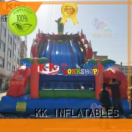 KK INFLATABLE transparent pig bouncy slide supplier for swimming pool 1
