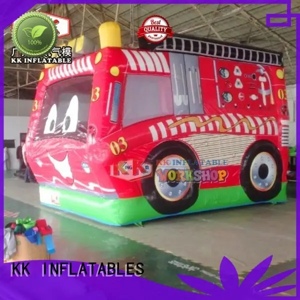 durable party jumpers fire truck factory direct for outdoor activity 1
