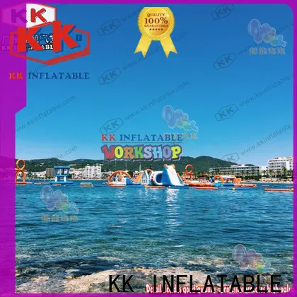 hot selling inflatable water parks slide pool combination factory price for seaside 1