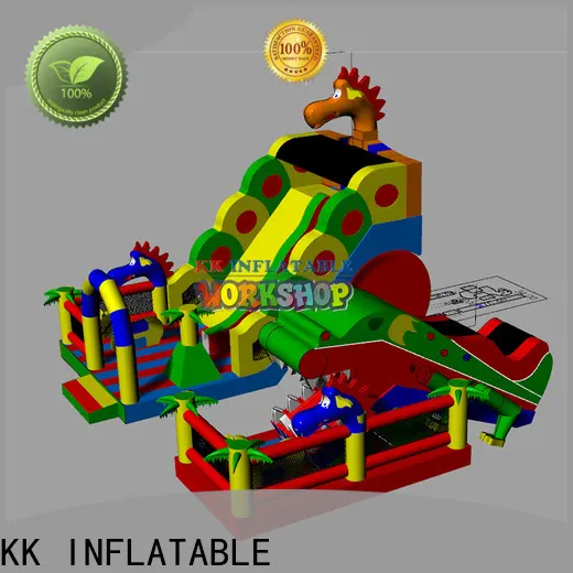 portable inflatable playground large slide pool colorful for playground 1