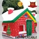 Oxford Fabric Inflatable X'Mas Castle House, New Christmas Tent Inflatable Decorations 1