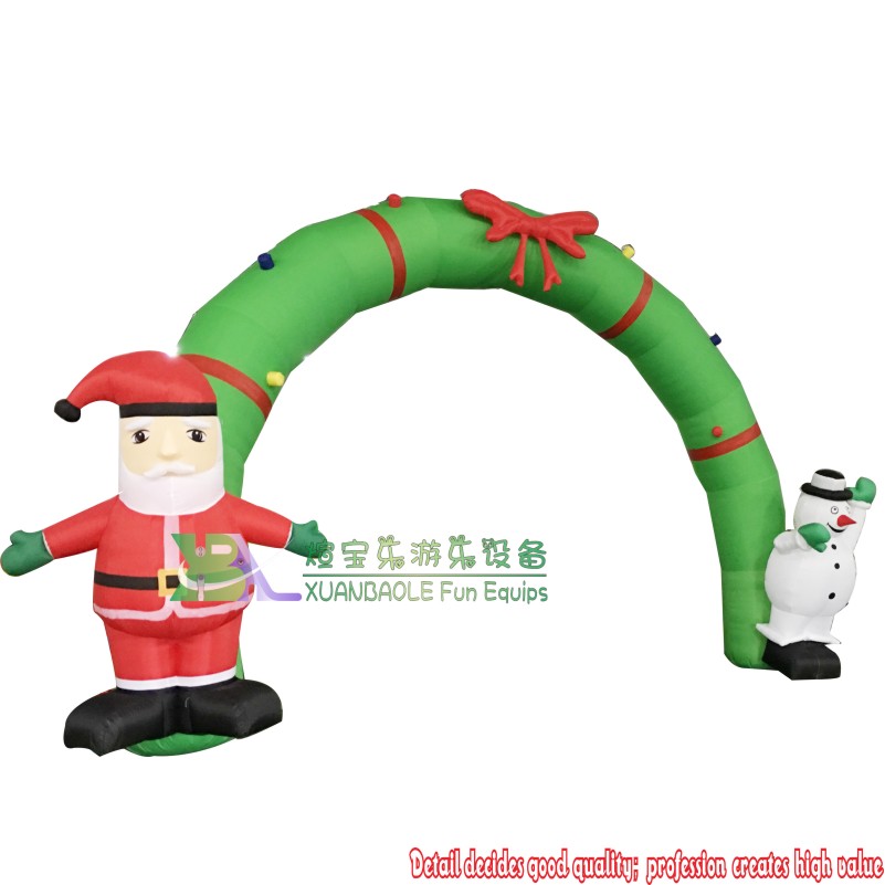 Arco de decoración de celebraciones de Navidad inflable comercial. 1