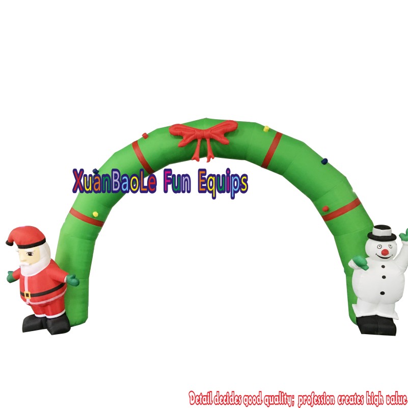 Arco de decoración de celebraciones de Navidad inflable comercial. 4