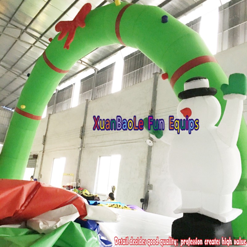 Arco de decoración de celebraciones de Navidad inflable comercial. 6