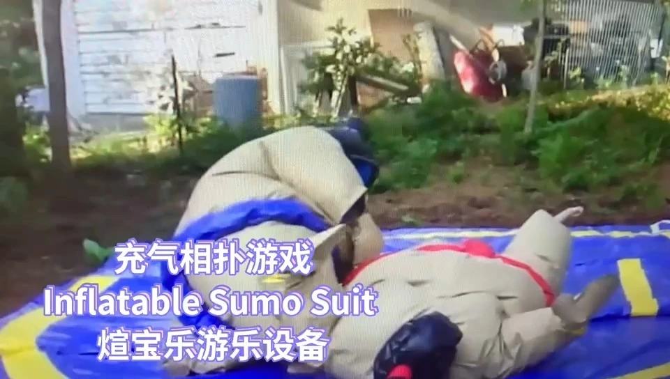 Durable pvc Double sumo suit costume sumo foam inflatable suit 1