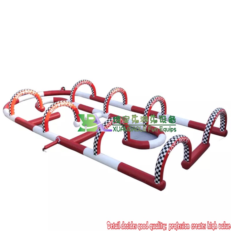 Inflatable Go Kart Race Track Outdoor Inflatable Sport Games Racing Track Inflatable Bicycle Race Track 3
