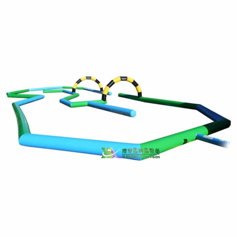 Track de circuito inflable de carreras de juegos de juegos interactivos personalizados 8