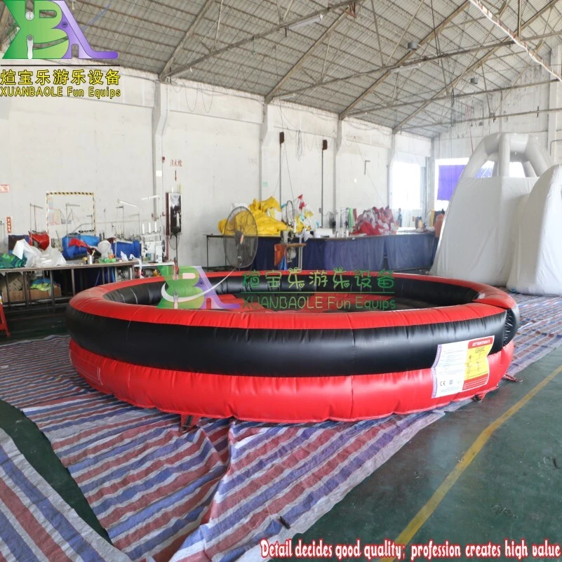 Party Rentals Black&Red Inflatable Rodeo Bull Pool Riding Bucking Machine 1