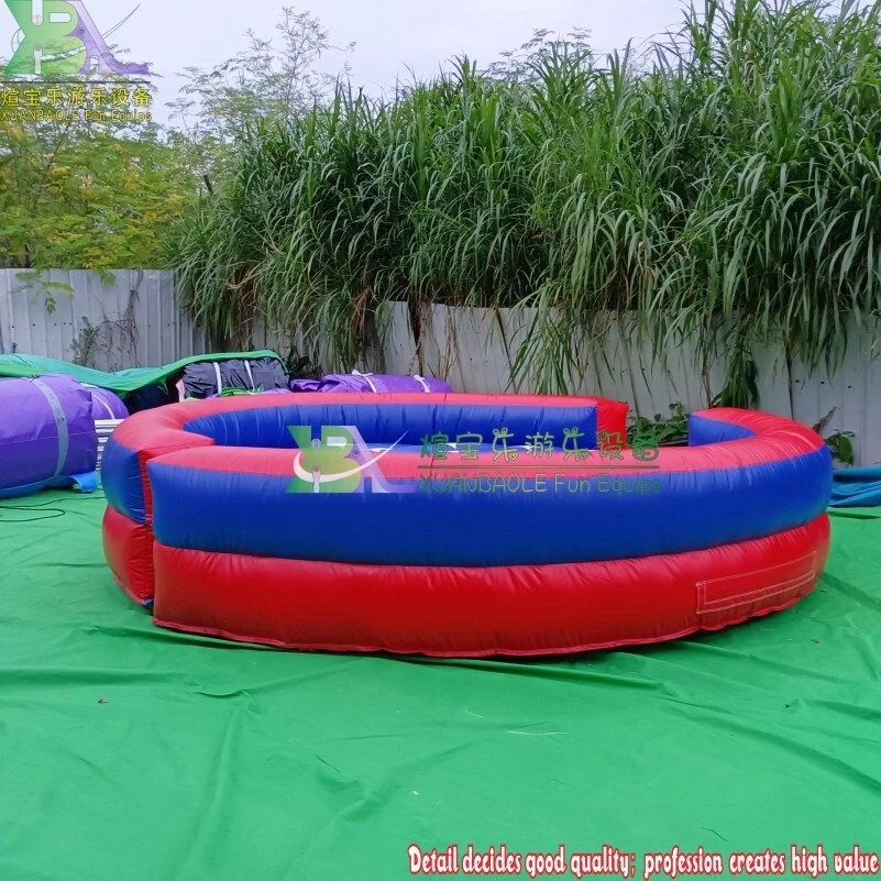 USA Flag Pattern Inflatable Arena Mechanical Bull Mattress For Rodeo Bull Bounce And Ride 1