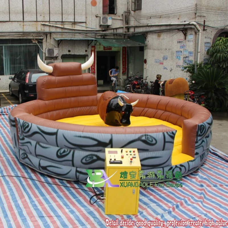 Commercial Game Rodeo Bull Riding Machine Controls Inflatable Mechanical Bull Ride 1
