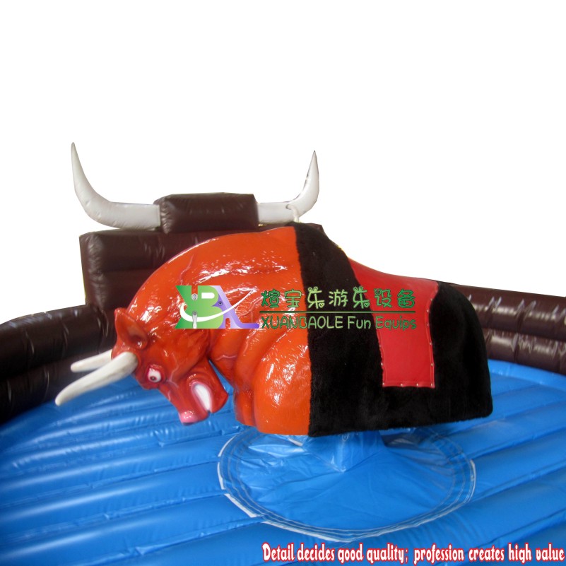 Popular Inflatable Mechanical Bull Ride Simulator Crazy Bullfighting Sports 8
