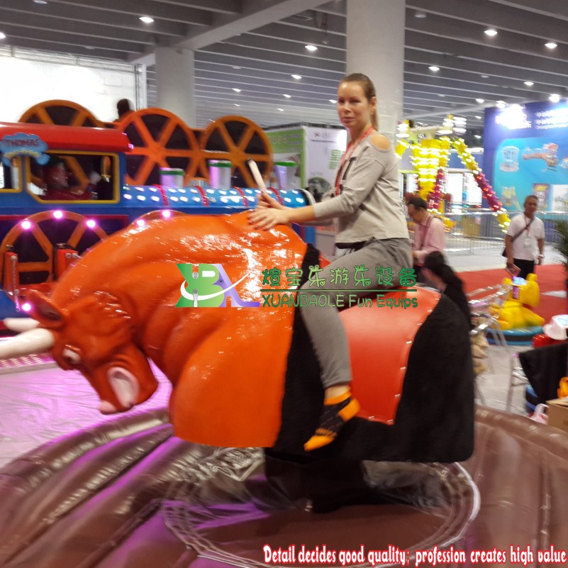 Popular Inflatable Mechanical Bull Ride Simulator Crazy Bullfighting Sports 9