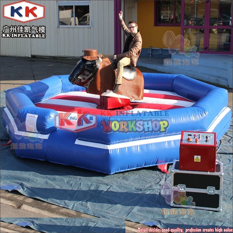 Popular Inflatable Mechanical Bull Ride Simulator Crazy Bullfighting Sports 1