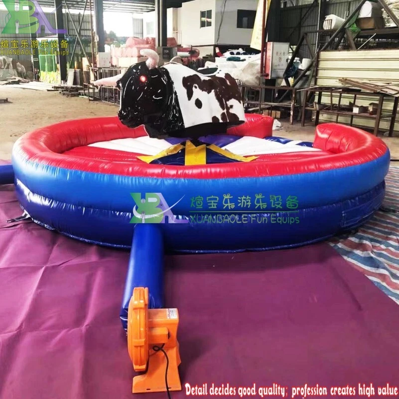 Sports Games Mechanical Inflatable Rodeo Bull For Amusement Park 1