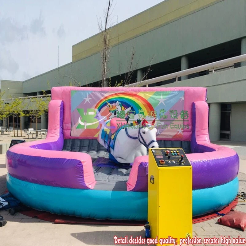 Outdoor Inflatable Bullfight Machine With Inflatable Mattress Inflatable Interactive Sports Games 1