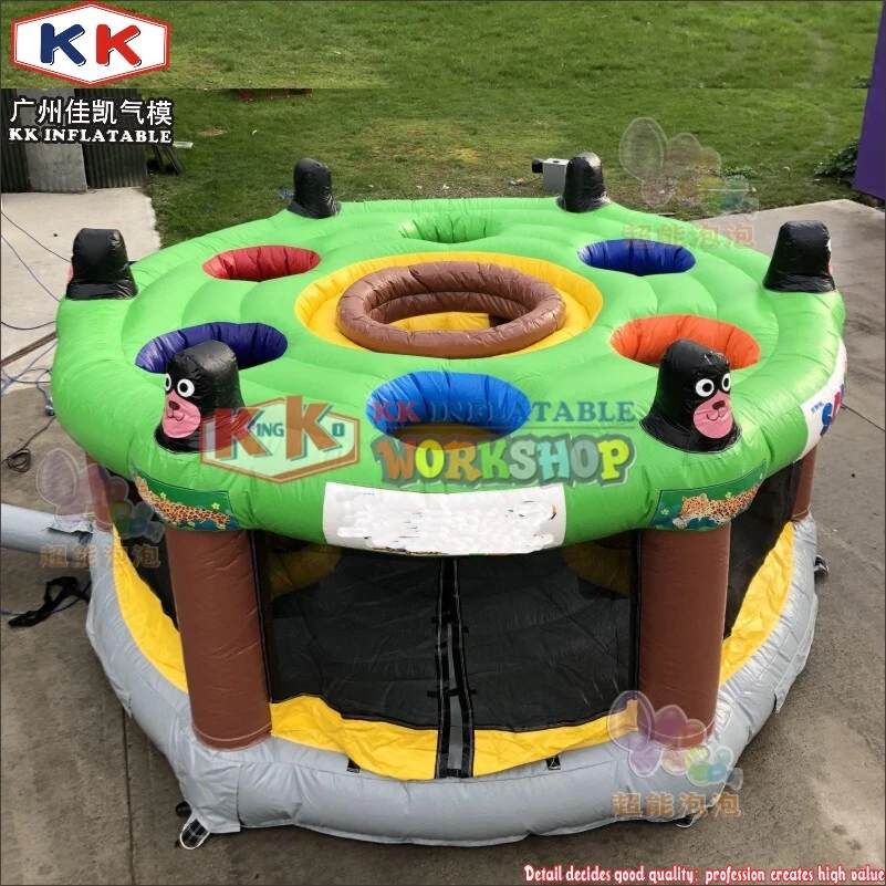 Outdoor carnival team building giant human whack-A-mole inflatable games sport 1