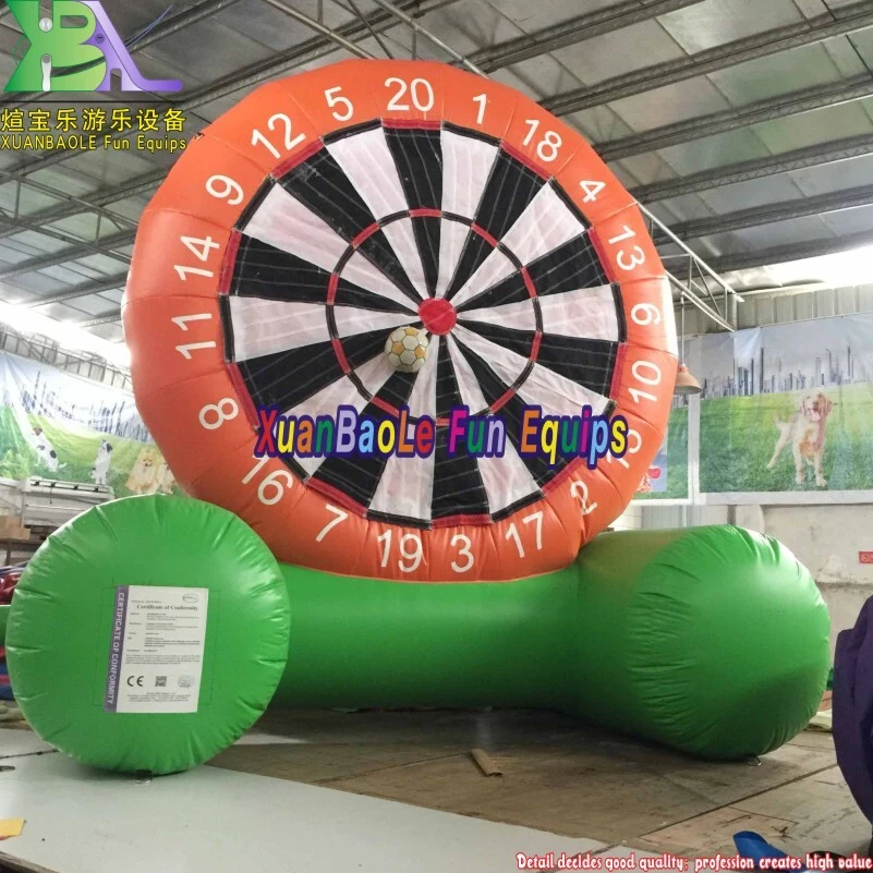 Board de fléchettes gonflables de 3,6 M pour le plaisir en plein air: combiner le football et les fléchettes en un seul jeu 1