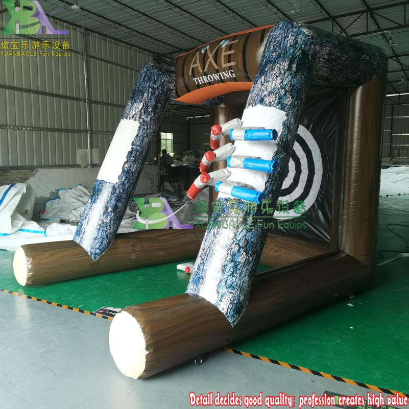 Juego de lanzamiento de hacha inflable Juego de hacha de batalla inflable 3