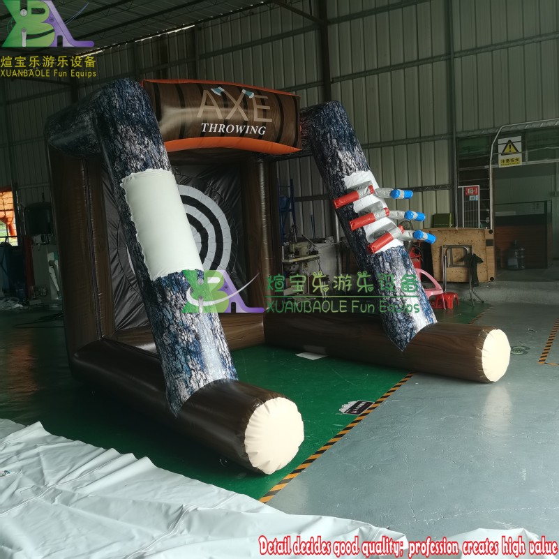 Juego de lanzamiento de hacha inflable Juego de hacha de batalla inflable 8
