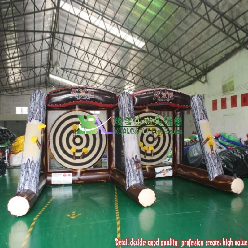2 Players Inflatable Sports Games Challenge Interactive Party Carnival Inflatable Battle Axe Throwing Games 1