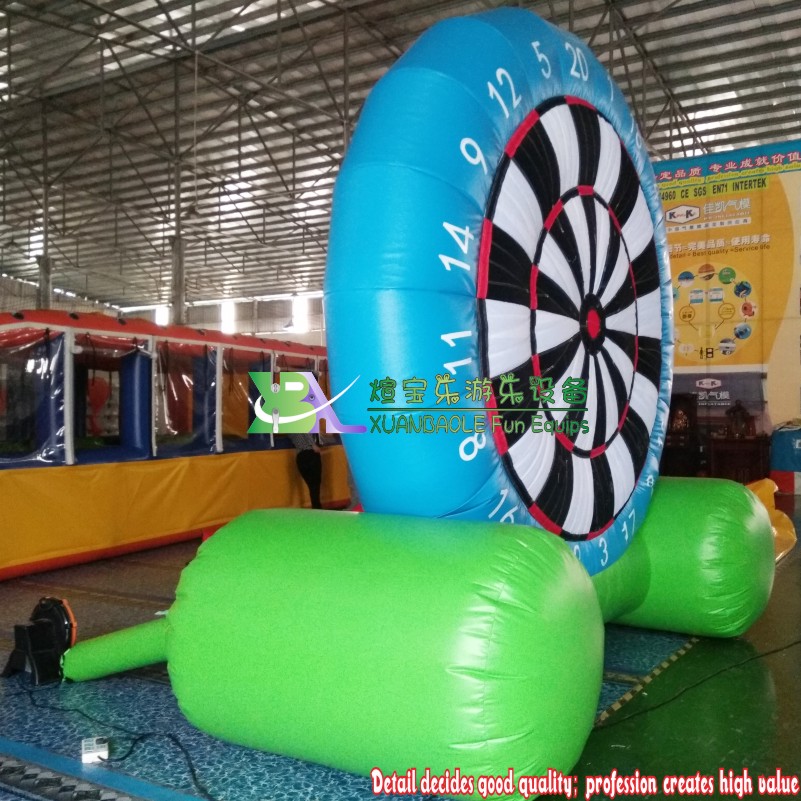 Tablero de dardos inflable interactivo para deportes al aire libre, juego de fútbol, ​​tablero de dardos inflable para fútbol 7
