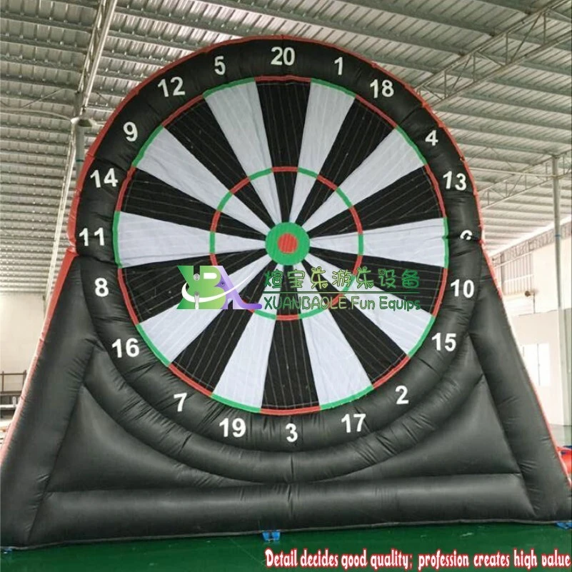 Cible de football gonflable élégante et durable de 4 mètres, jeu de coups de pied amusant avec cible et balle 1