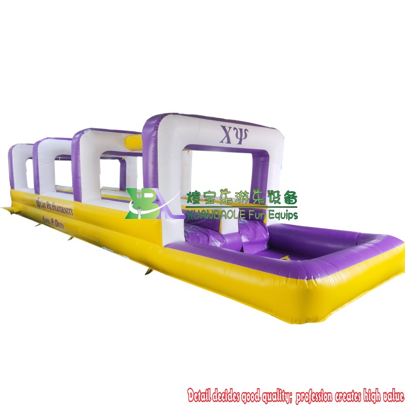 Toboggan aquatique gonflable tropical jaune à deux voies violet <000000> Fabricant 13