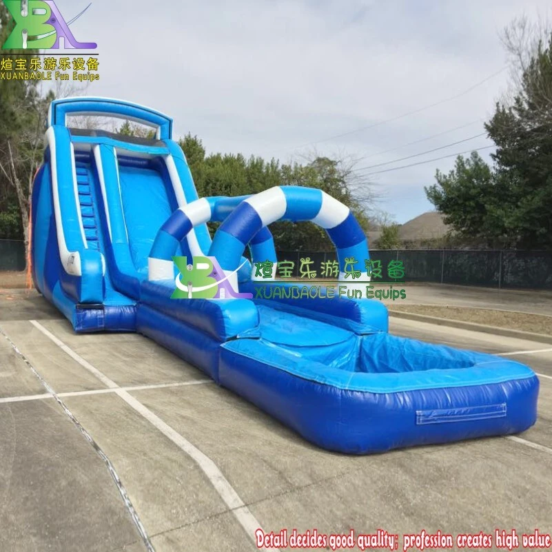 Garden - Perfect! Blue - Hued Inflatable Water Slide with Slip 'n Slide for Endless Summer Joy 1