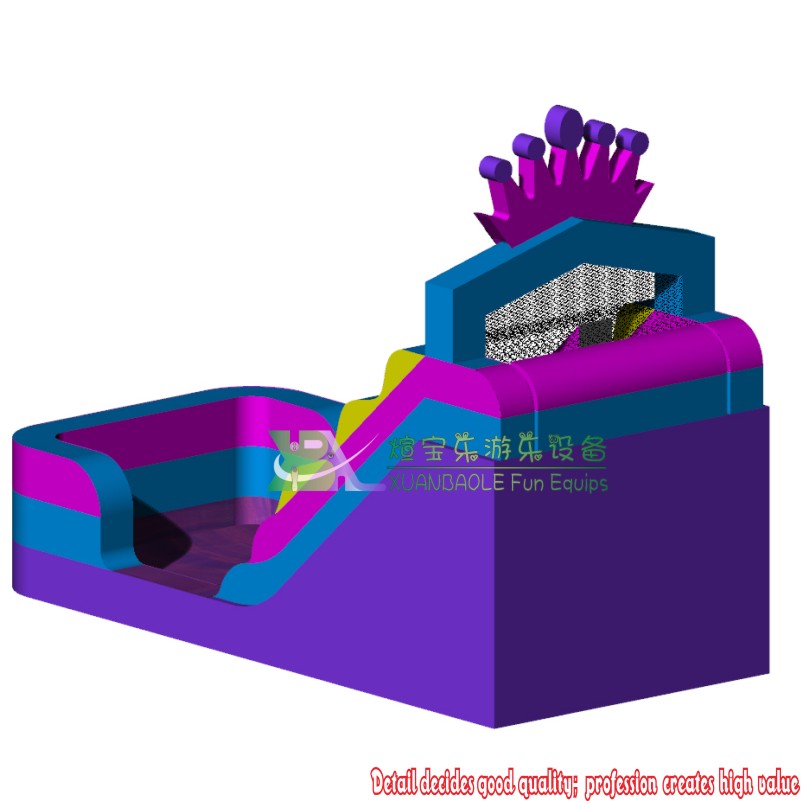 Princesse <000000> Roi - Toboggan aquatique gonflable à thème avec piscine pour jardin 11