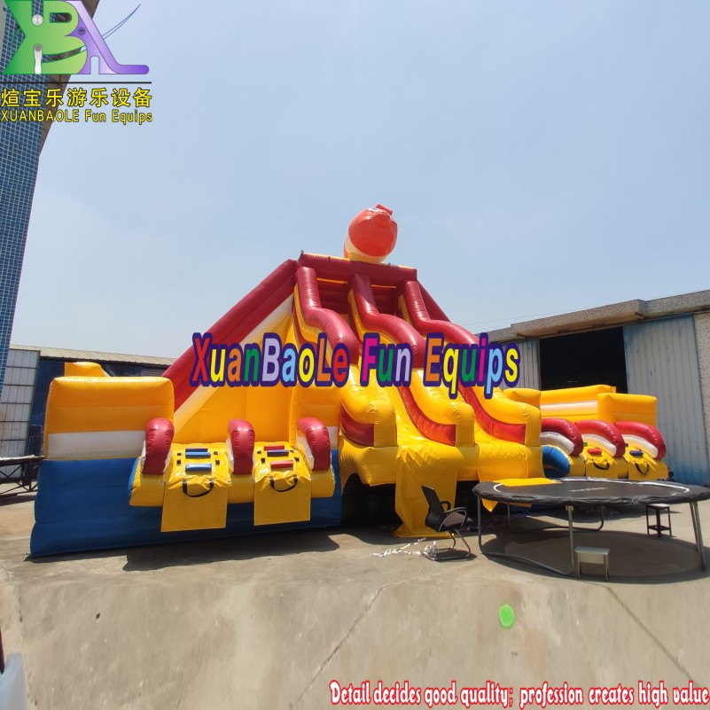 Nemo-themed Inflatable Large Water Park Amusement Equipment with Multiple Slides 7