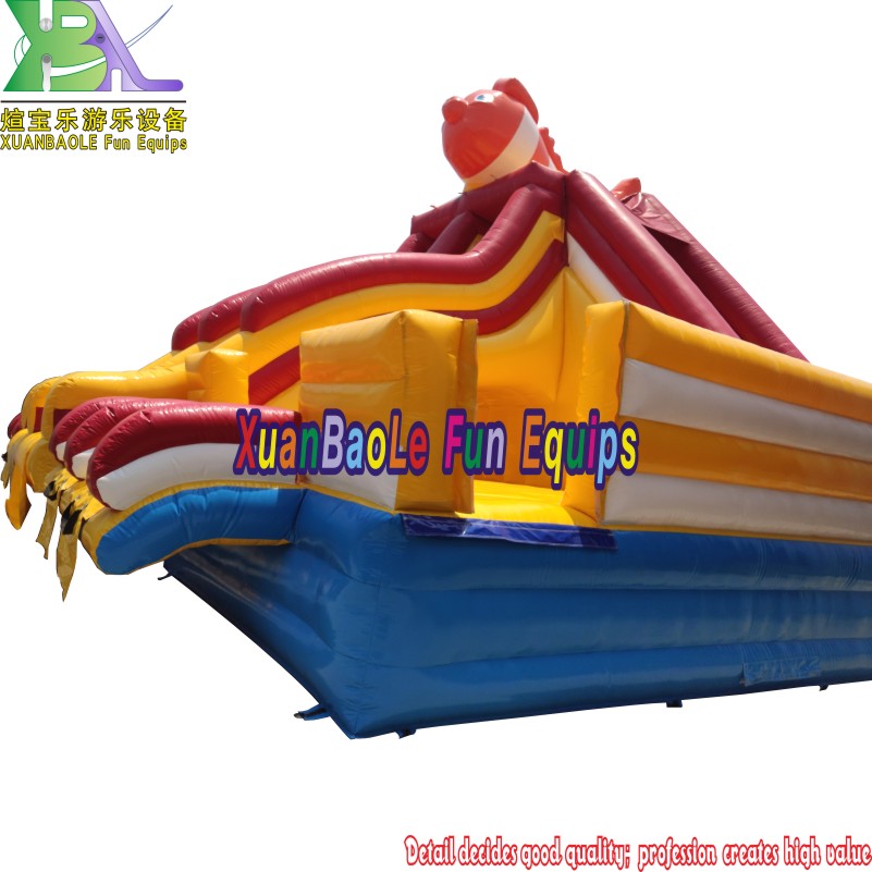 Nemo-themed Inflatable Large Water Park Amusement Equipment with Multiple Slides 4