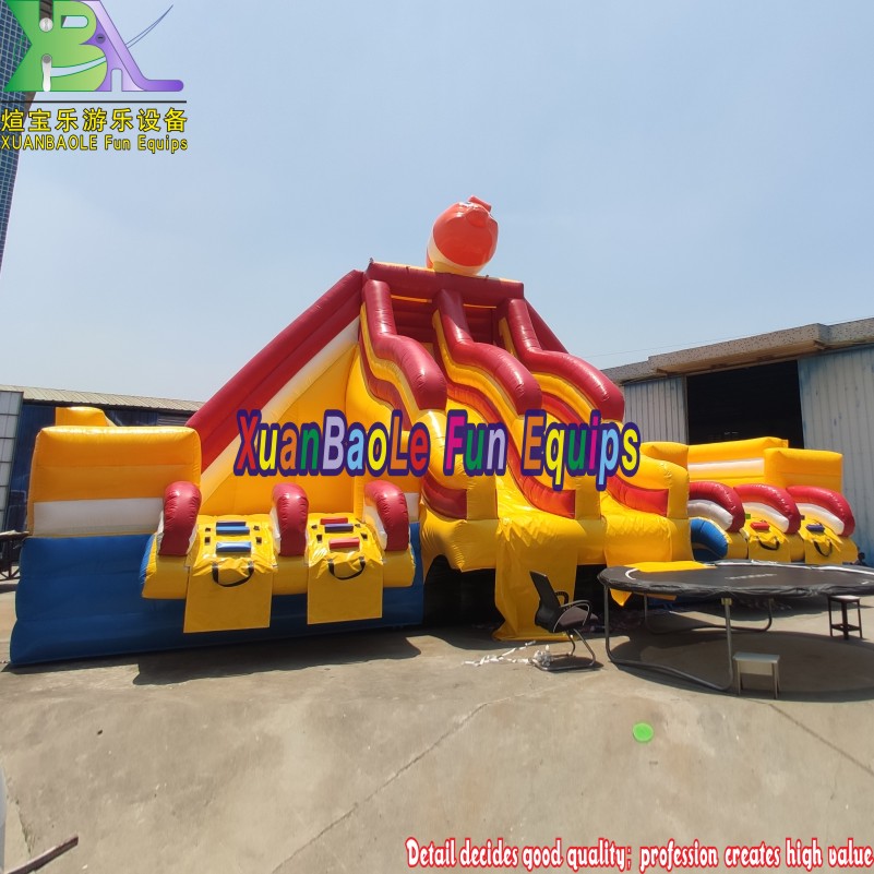 Nemo-themed Inflatable Large Water Park Amusement Equipment with Multiple Slides 3