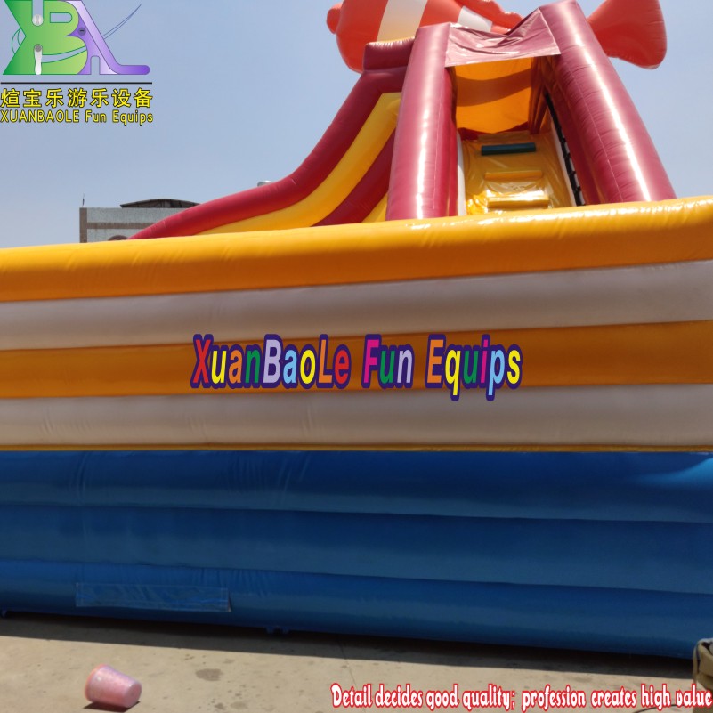 Nemo-themed Inflatable Large Water Park Amusement Equipment with Multiple Slides 9