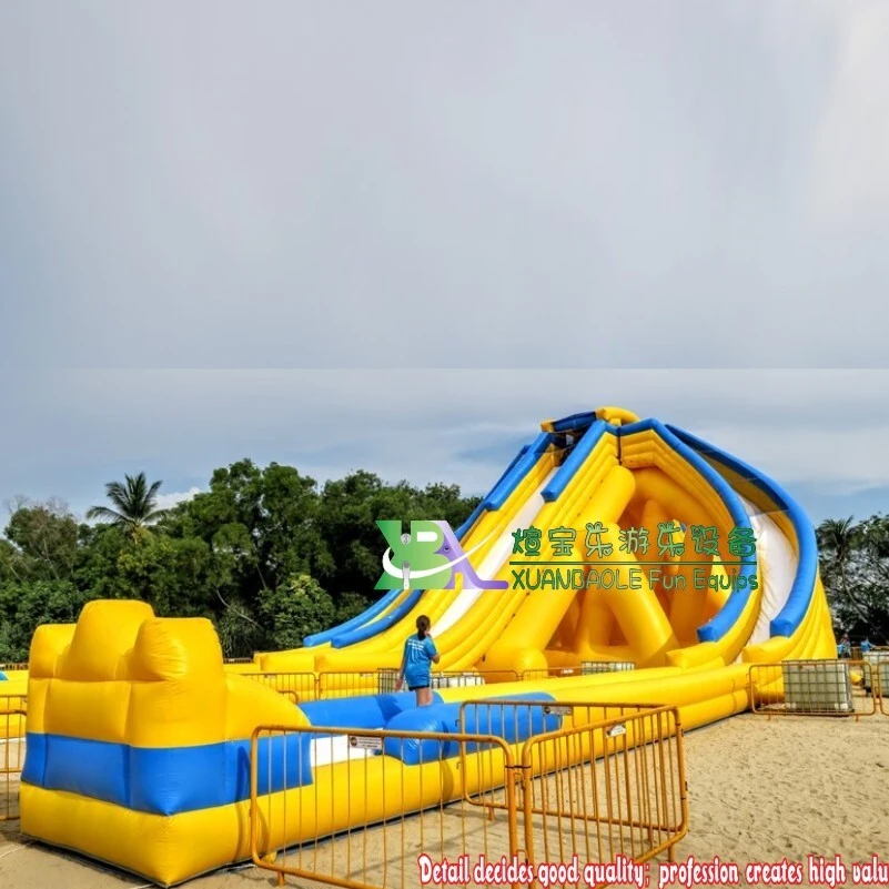 Adult - Oriented 12M Tall Inflatable Water Slide with Extended Slideway 1