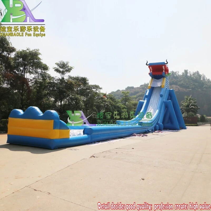 Custom - Sized Giant Dragon Inflatable Water Slides with Built - in Pools 1