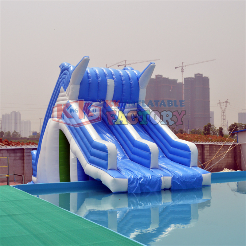 Factory custom Giant Island Inflatable Water park Combo inflatable Floating Water Slides 8