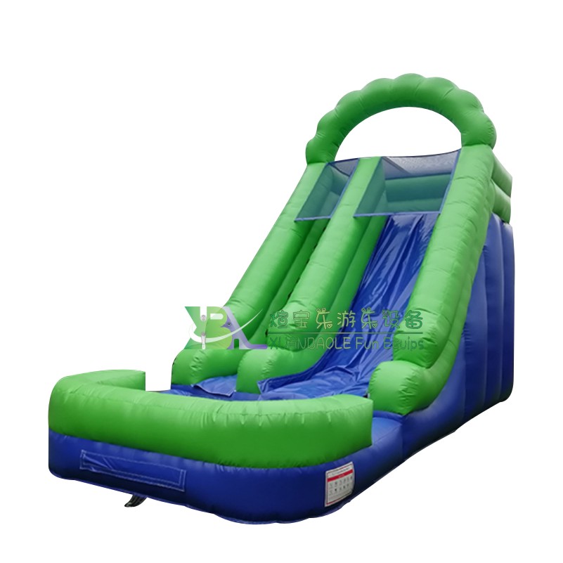 Backyard Mini Green <000000> Blue Inflatable Water Slide with Pool 11