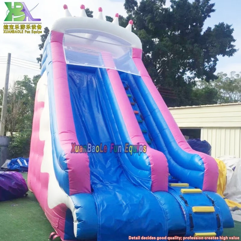 King Crown Pink Princess Water Slide Inflatable Water Slide Wet Slide With Pool For Rentals 1