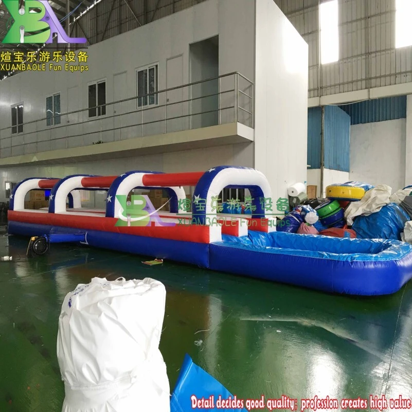 New Blue Red Dual - Lane Inflatable Slip N Slide Unlock the Summer Joy Password Backyard 1