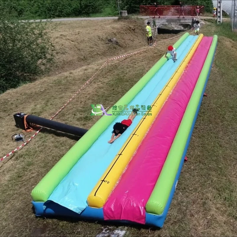 Colorful Long - Sized Inflatable Water slip N Slide Multi - Lane Outdoor Fun 1