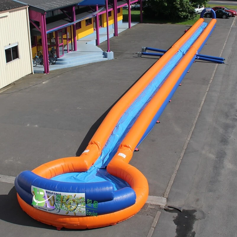 Commercial Inflatable slip n Slide Long - Length Inflatable Single Lane Flat Slide 1