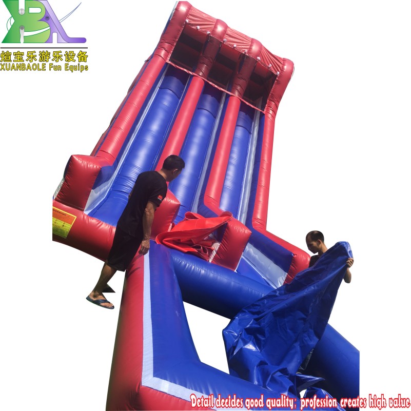 Factory - wholesale Dual slide Inflatable Water Slide in Red, Blue <000000> White 15