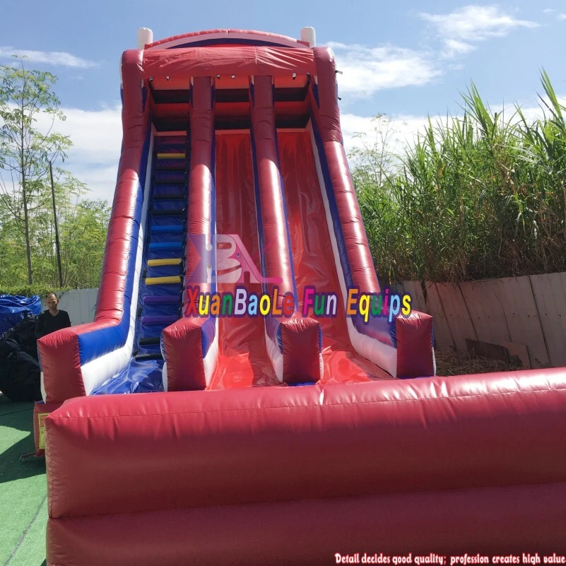Factory - wholesale Dual slide Inflatable Water Slide in Red, Blue  White 1