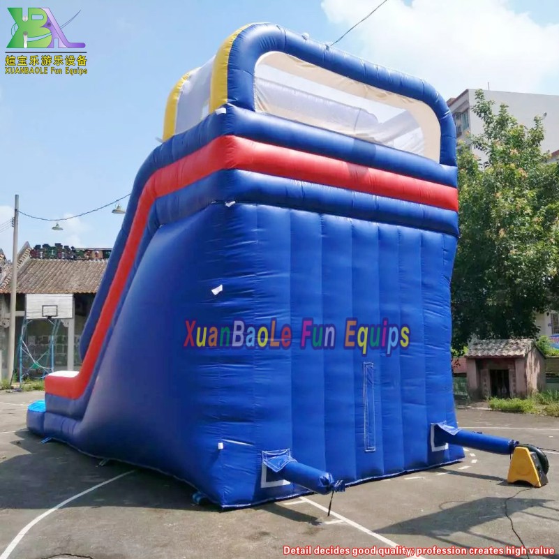 Outdoor Single Lane with Ladder Sturdy <000000> Vibrant Colored Inflatable Water Slide 11