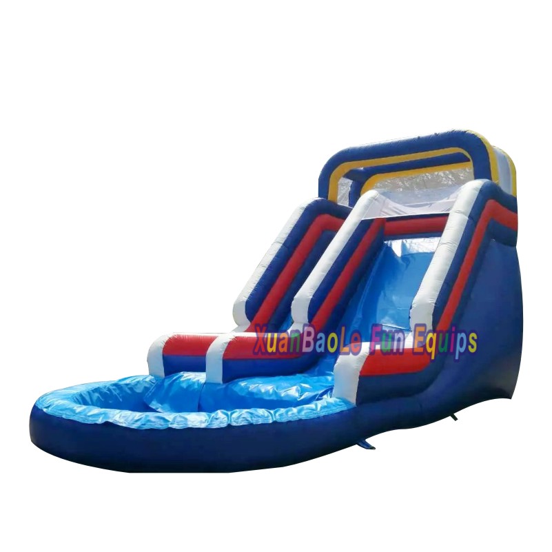 Outdoor Single Lane with Ladder Sturdy <000000> Vibrant Colored Inflatable Water Slide 13