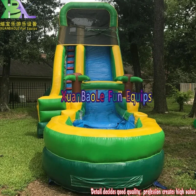 High - Quality Tropical - Themed Inflatable Water Slide for Backyard 1