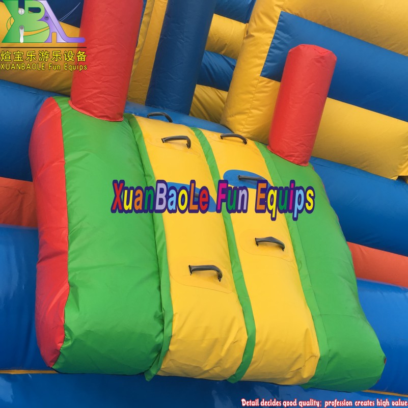 Huge Mobile SpongeBob Water Park Commercial Inflatable Water Slides With Swimming Pool 4